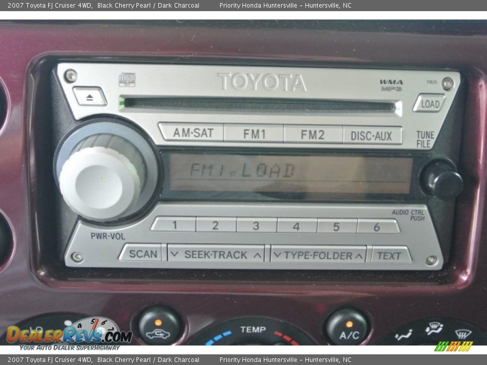 2007 Toyota FJ Cruiser 4WD Black Cherry Pearl / Dark Charcoal Photo #16