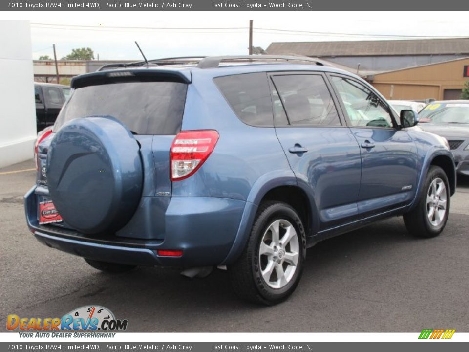 2010 Toyota RAV4 Limited 4WD Pacific Blue Metallic / Ash Gray Photo #4