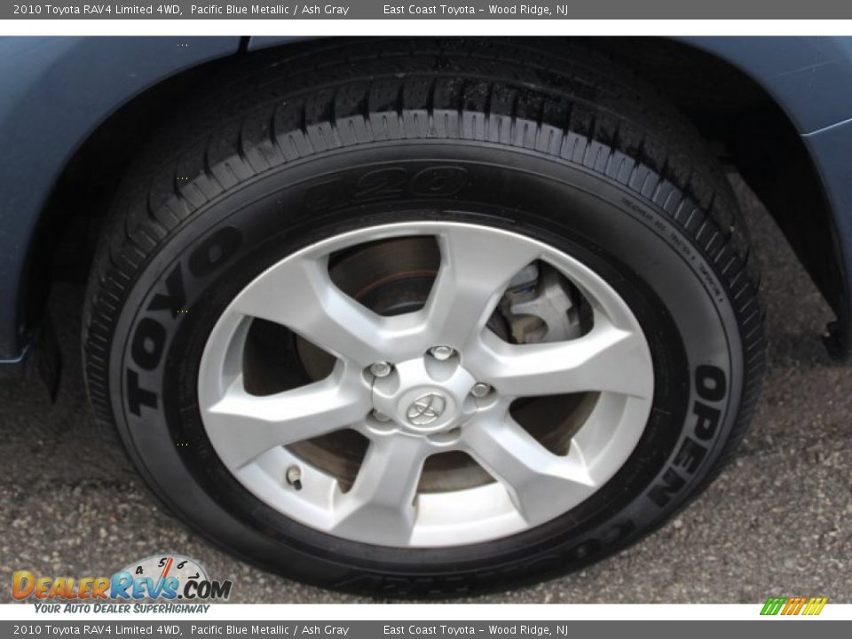 2010 Toyota RAV4 Limited 4WD Pacific Blue Metallic / Ash Gray Photo #15