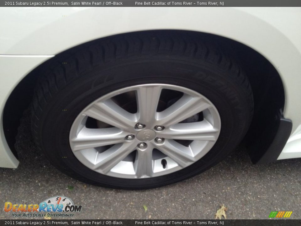 2011 Subaru Legacy 2.5i Premium Satin White Pearl / Off-Black Photo #3