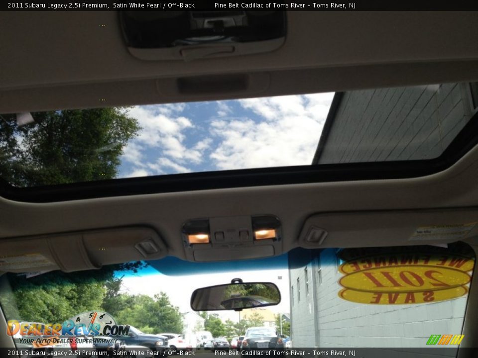 2011 Subaru Legacy 2.5i Premium Satin White Pearl / Off-Black Photo #8