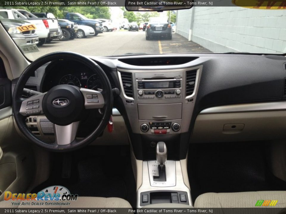 2011 Subaru Legacy 2.5i Premium Satin White Pearl / Off-Black Photo #9