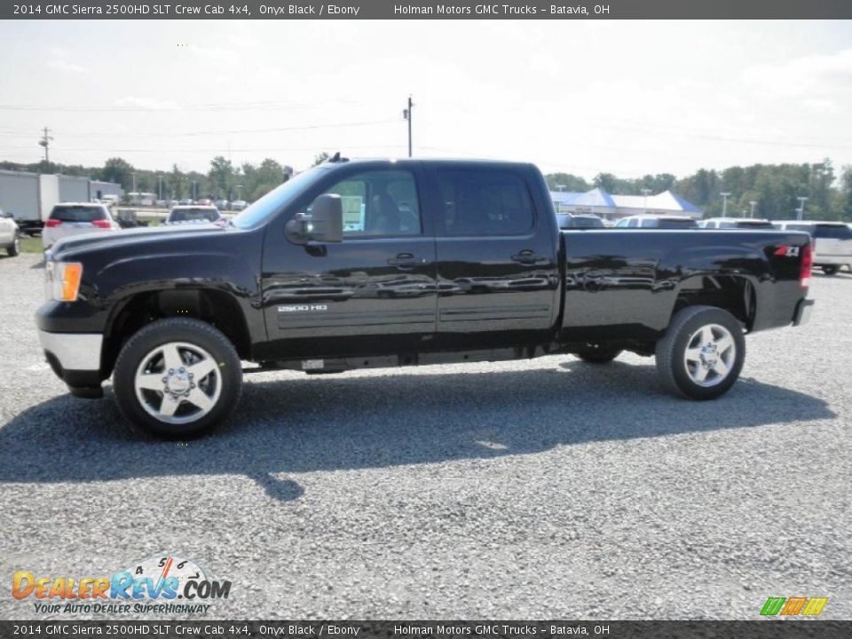 2014 GMC Sierra 2500HD SLT Crew Cab 4x4 Onyx Black / Ebony Photo #4