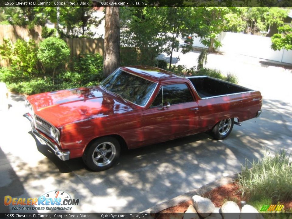 1965 Chevrolet El Camino Copper Red / Black Photo #6