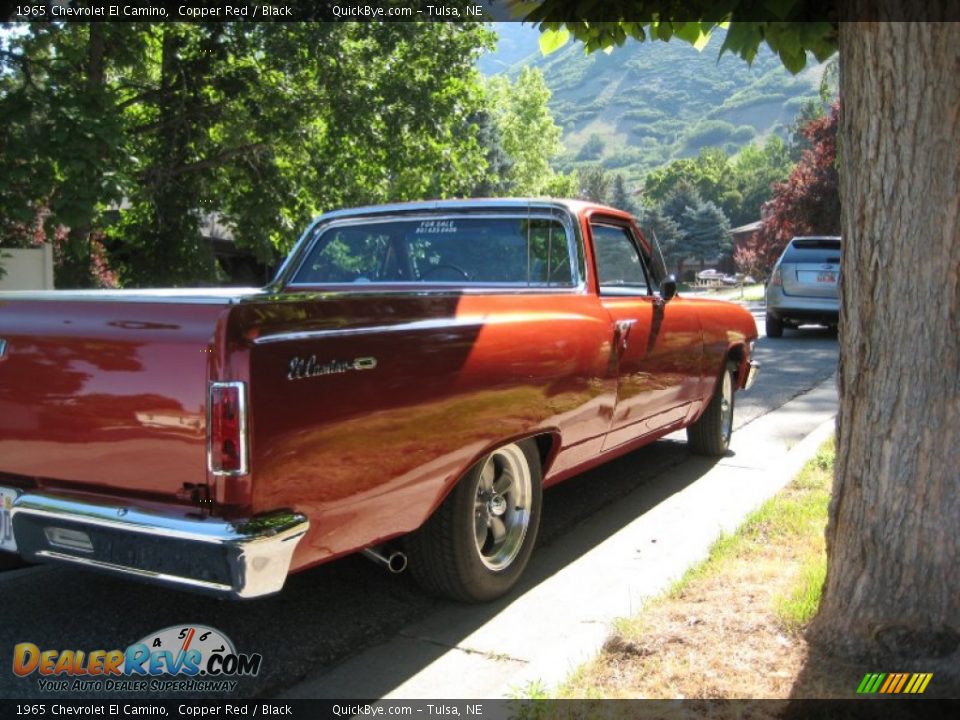 1965 Chevrolet El Camino Copper Red / Black Photo #7