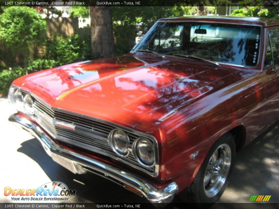 1965 Chevrolet El Camino Copper Red / Black Photo #8