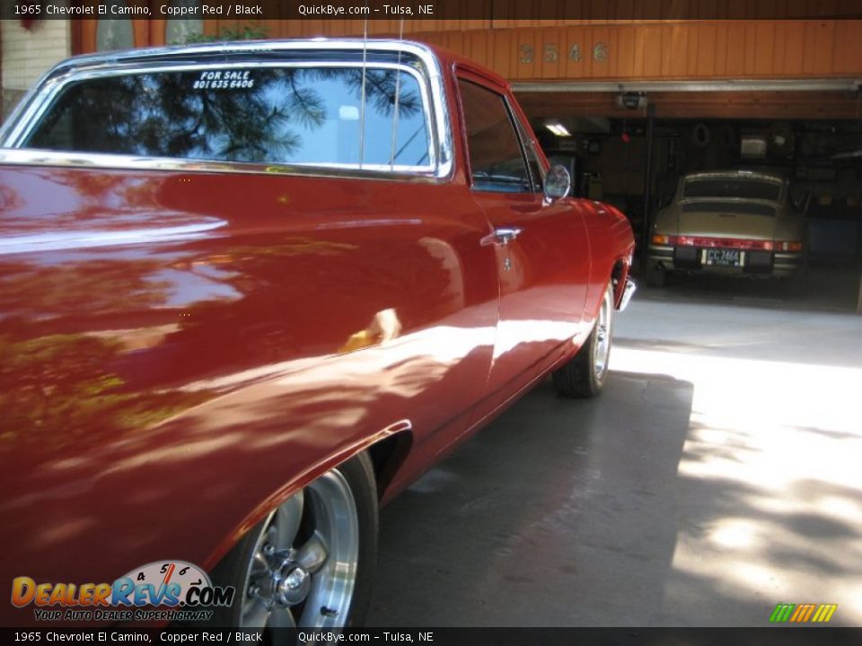 1965 Chevrolet El Camino Copper Red / Black Photo #9