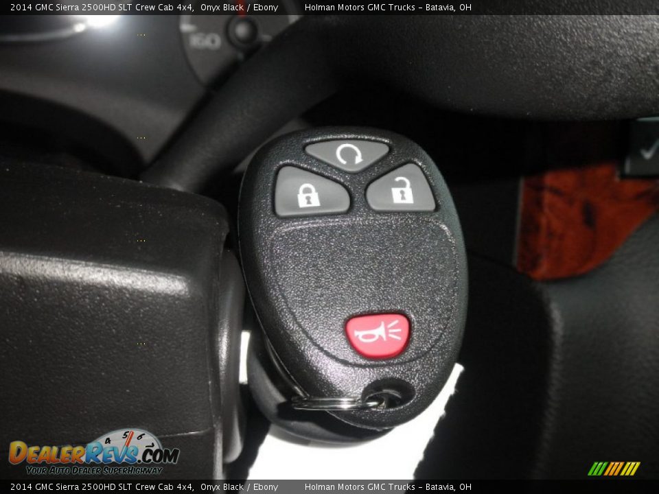 2014 GMC Sierra 2500HD SLT Crew Cab 4x4 Onyx Black / Ebony Photo #12