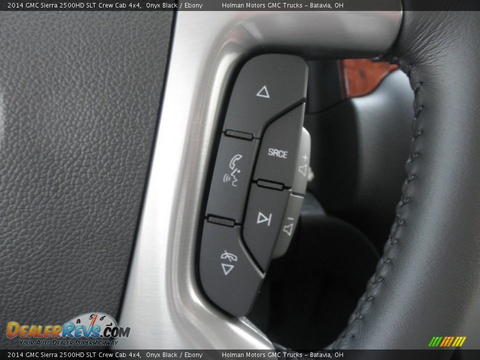2014 GMC Sierra 2500HD SLT Crew Cab 4x4 Onyx Black / Ebony Photo #13