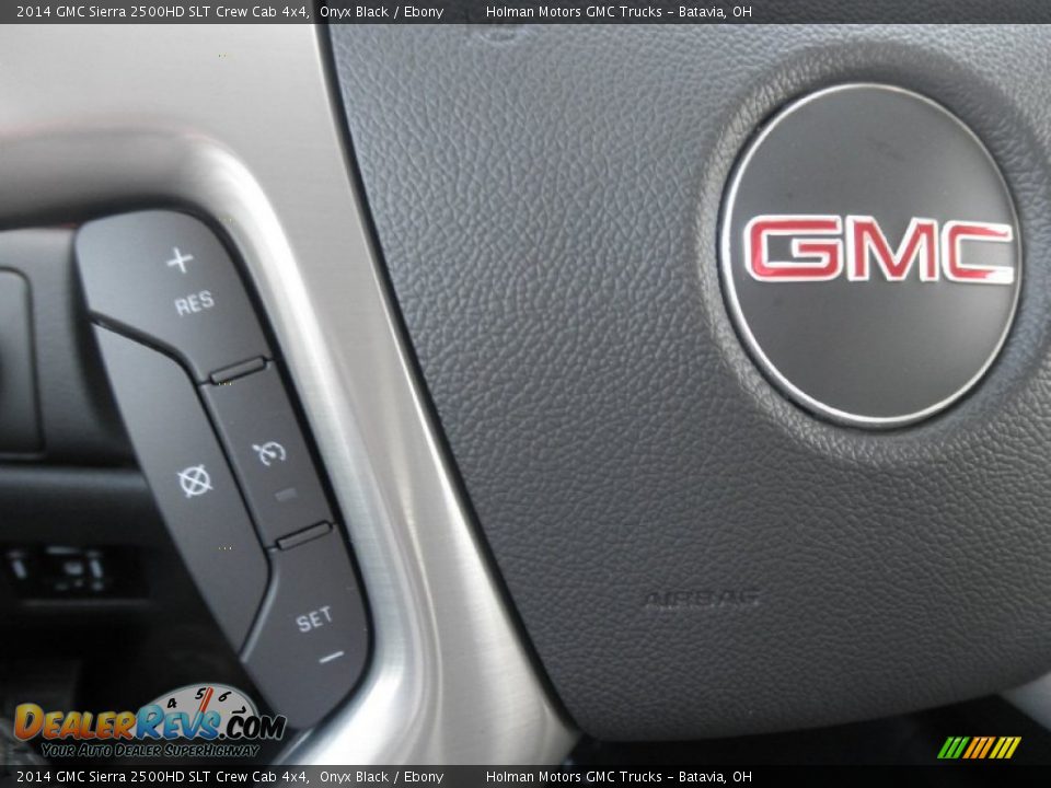 2014 GMC Sierra 2500HD SLT Crew Cab 4x4 Onyx Black / Ebony Photo #14
