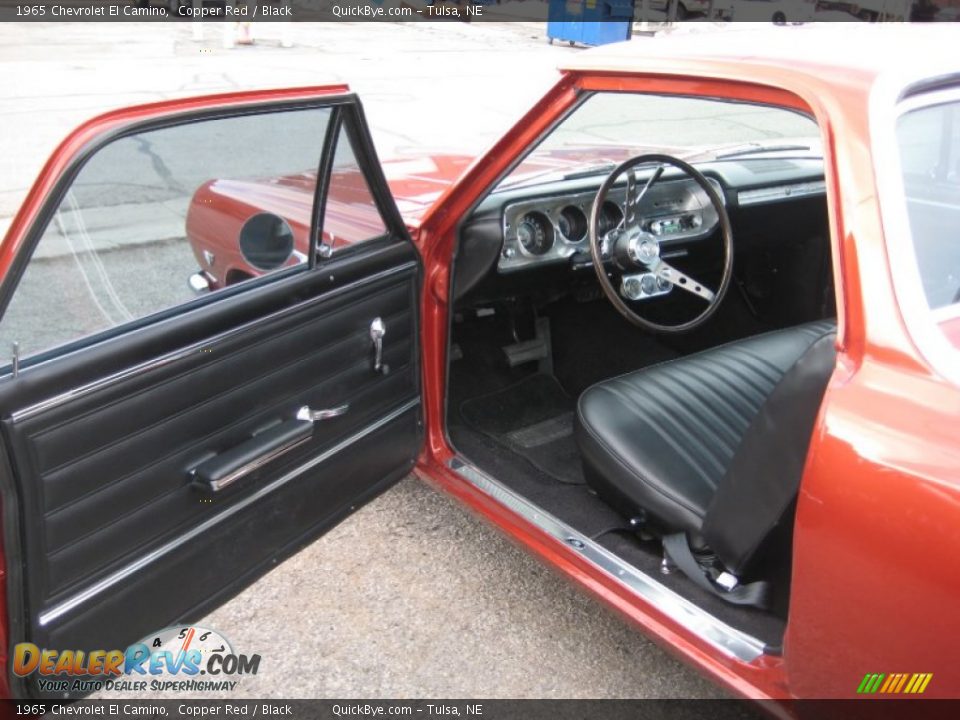 1965 Chevrolet El Camino Copper Red / Black Photo #15