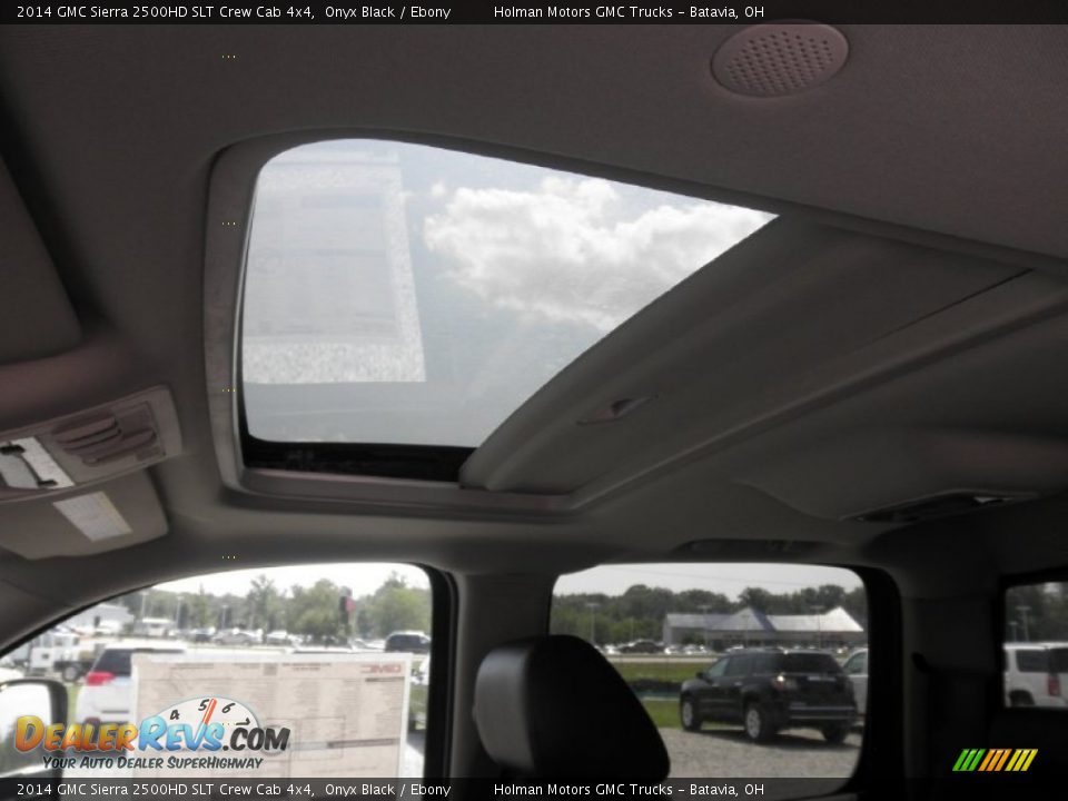 2014 GMC Sierra 2500HD SLT Crew Cab 4x4 Onyx Black / Ebony Photo #21