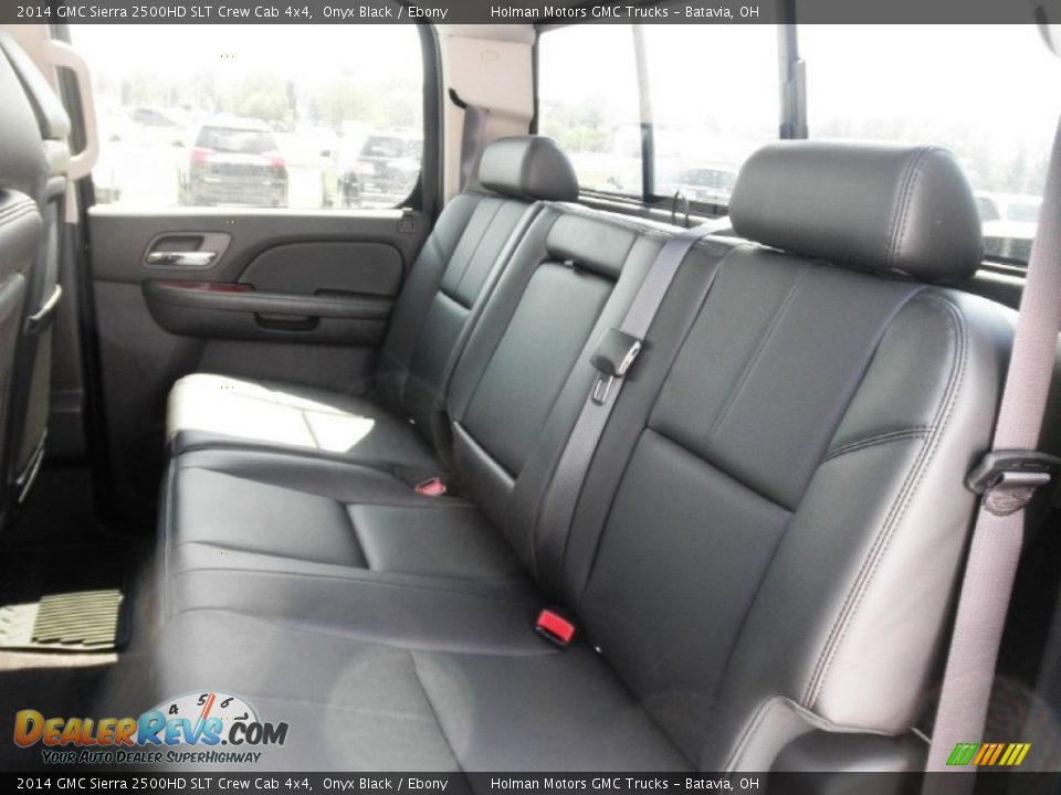 2014 GMC Sierra 2500HD SLT Crew Cab 4x4 Onyx Black / Ebony Photo #23