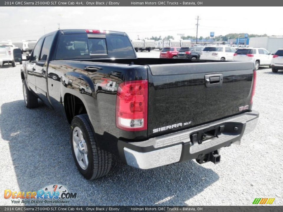 2014 GMC Sierra 2500HD SLT Crew Cab 4x4 Onyx Black / Ebony Photo #25