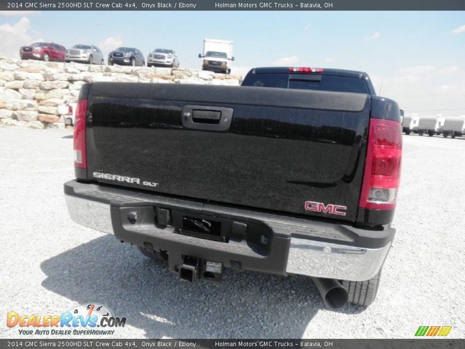 2014 GMC Sierra 2500HD SLT Crew Cab 4x4 Onyx Black / Ebony Photo #26