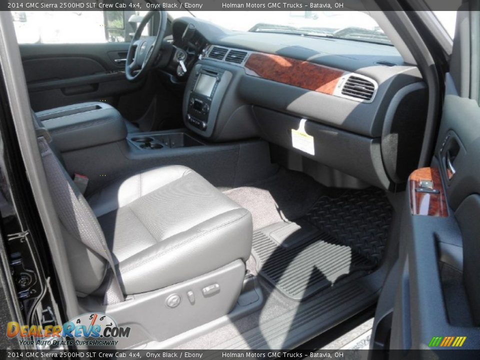 2014 GMC Sierra 2500HD SLT Crew Cab 4x4 Onyx Black / Ebony Photo #28