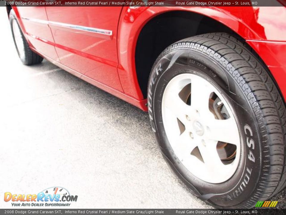 2008 Dodge Grand Caravan SXT Inferno Red Crystal Pearl / Medium Slate Gray/Light Shale Photo #5