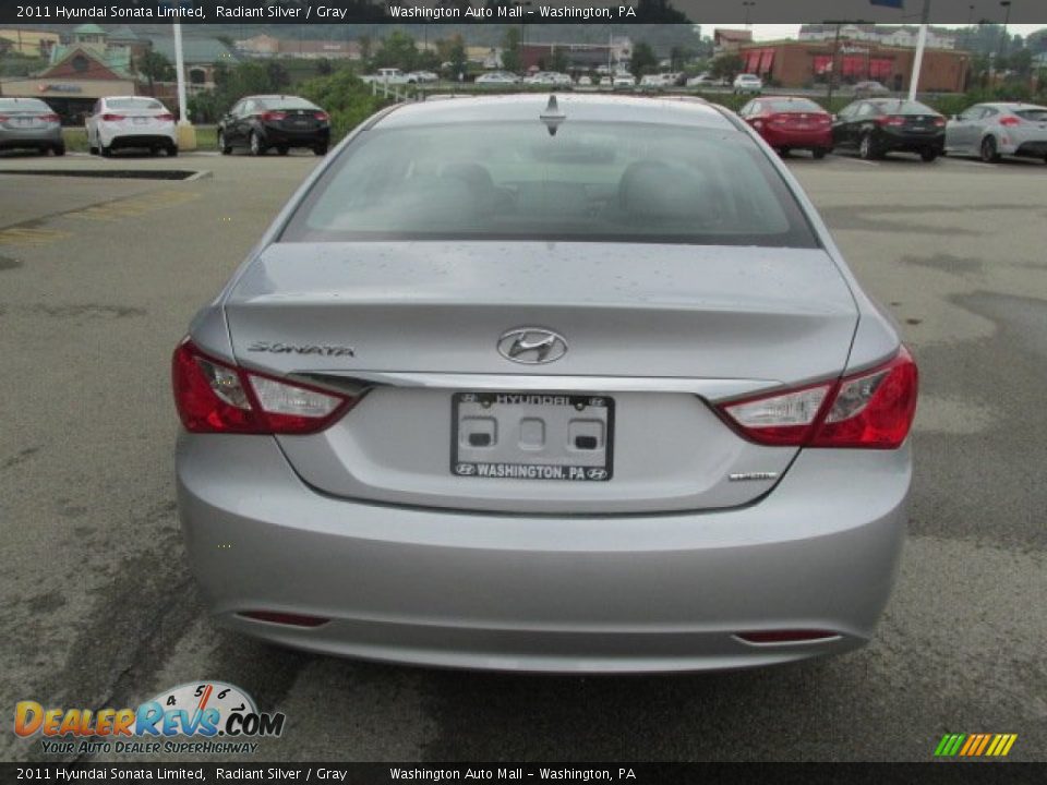 2011 Hyundai Sonata Limited Radiant Silver / Gray Photo #7