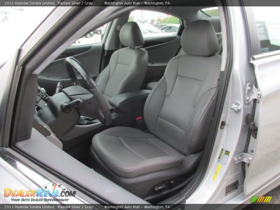 2011 Hyundai Sonata Limited Radiant Silver / Gray Photo #11