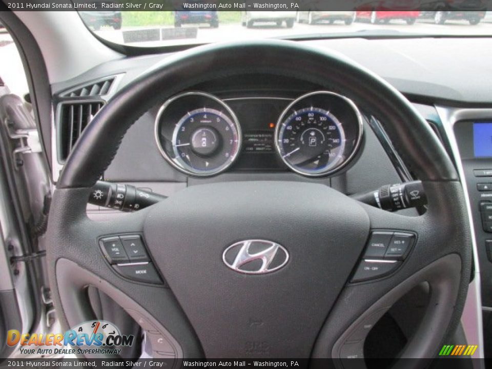 2011 Hyundai Sonata Limited Radiant Silver / Gray Photo #18
