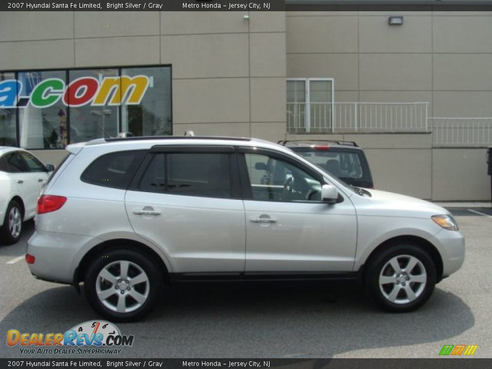 2007 Hyundai Santa Fe Limited Bright Silver / Gray Photo #3