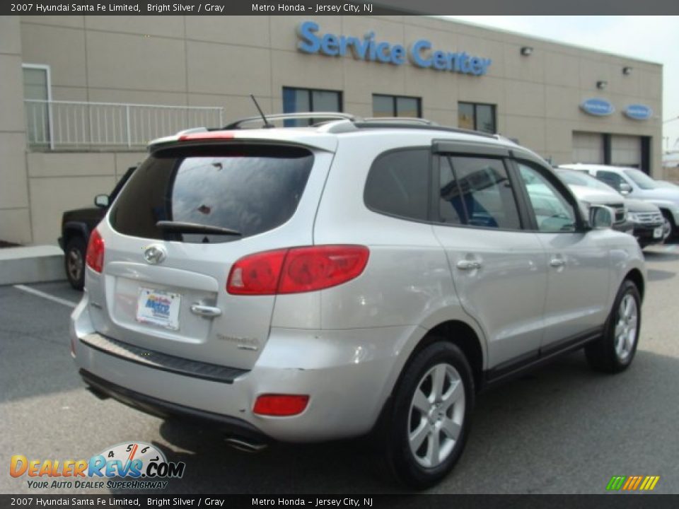 2007 Hyundai Santa Fe Limited Bright Silver / Gray Photo #4
