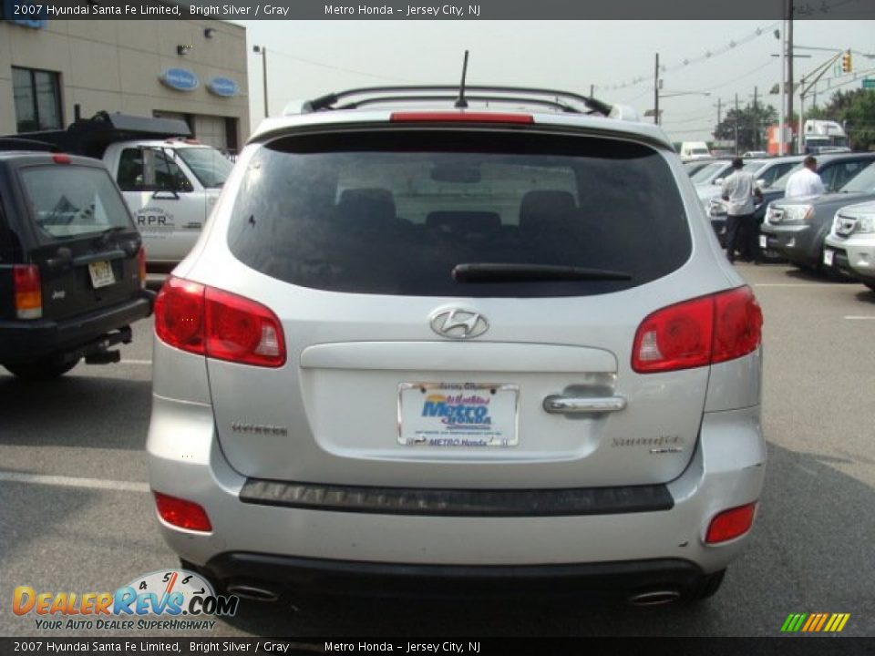 2007 Hyundai Santa Fe Limited Bright Silver / Gray Photo #5