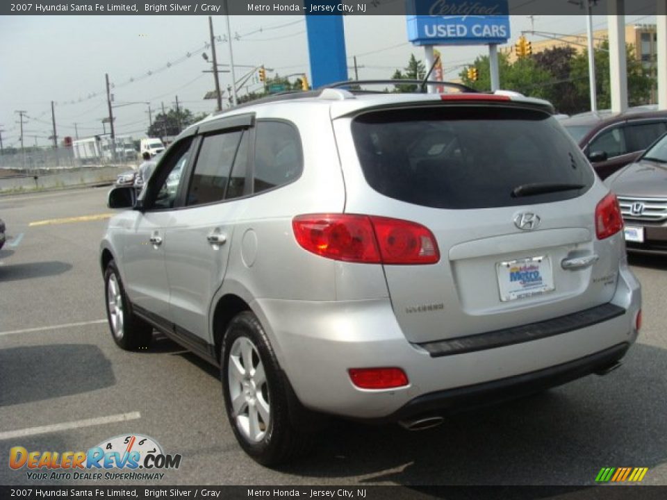 2007 Hyundai Santa Fe Limited Bright Silver / Gray Photo #6