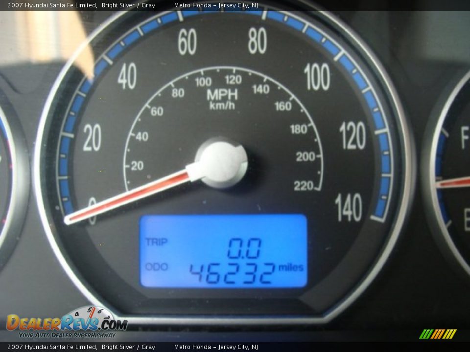 2007 Hyundai Santa Fe Limited Bright Silver / Gray Photo #11