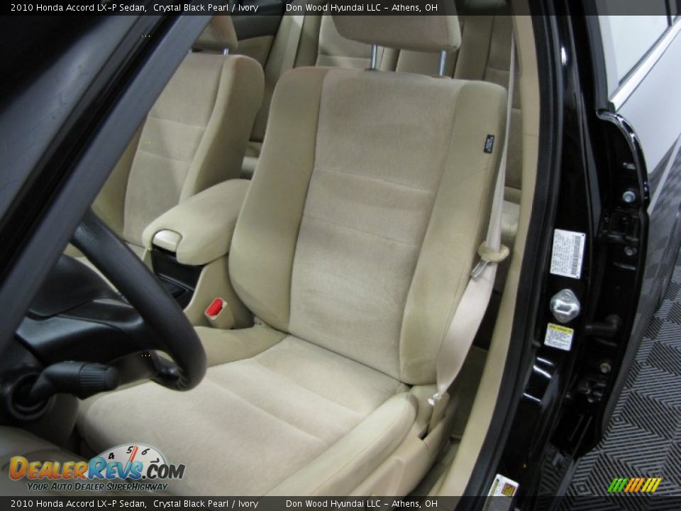 2010 Honda Accord LX-P Sedan Crystal Black Pearl / Ivory Photo #6
