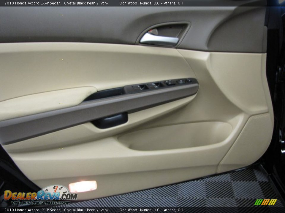 2010 Honda Accord LX-P Sedan Crystal Black Pearl / Ivory Photo #10