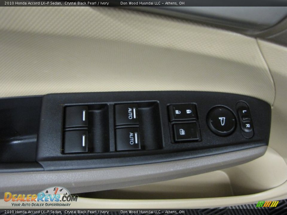 2010 Honda Accord LX-P Sedan Crystal Black Pearl / Ivory Photo #11
