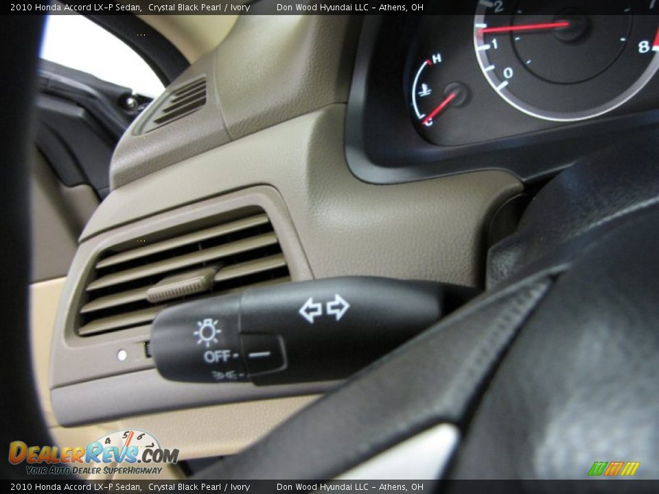 2010 Honda Accord LX-P Sedan Crystal Black Pearl / Ivory Photo #18