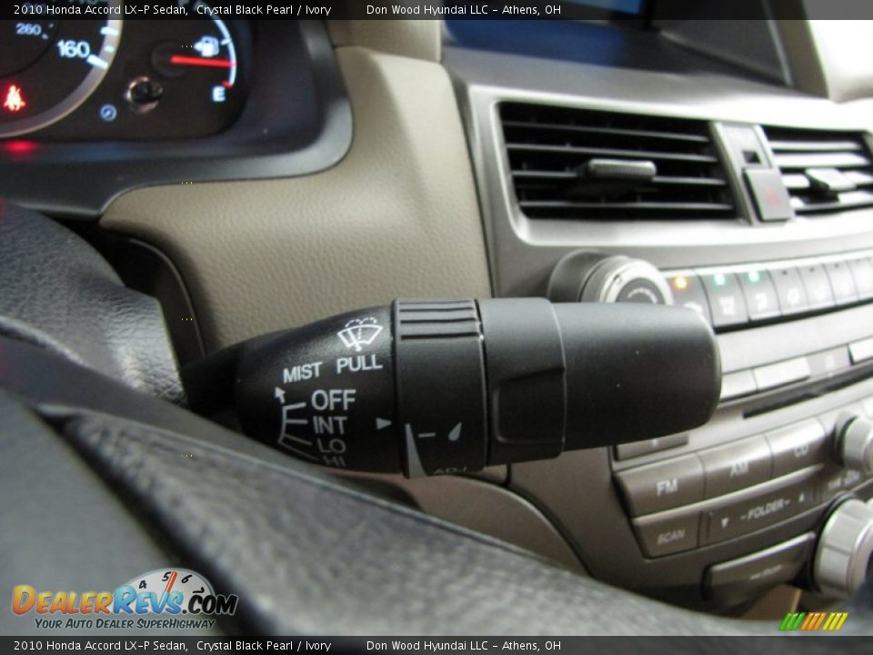 2010 Honda Accord LX-P Sedan Crystal Black Pearl / Ivory Photo #19
