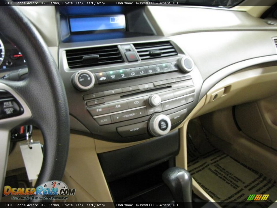 2010 Honda Accord LX-P Sedan Crystal Black Pearl / Ivory Photo #23