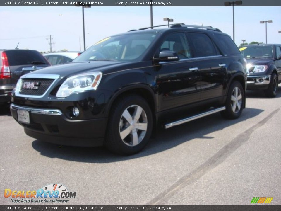 2010 GMC Acadia SLT Carbon Black Metallic / Cashmere Photo #2