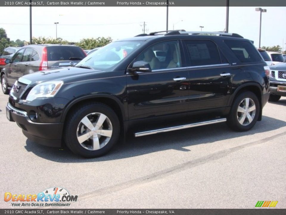 2010 GMC Acadia SLT Carbon Black Metallic / Cashmere Photo #3