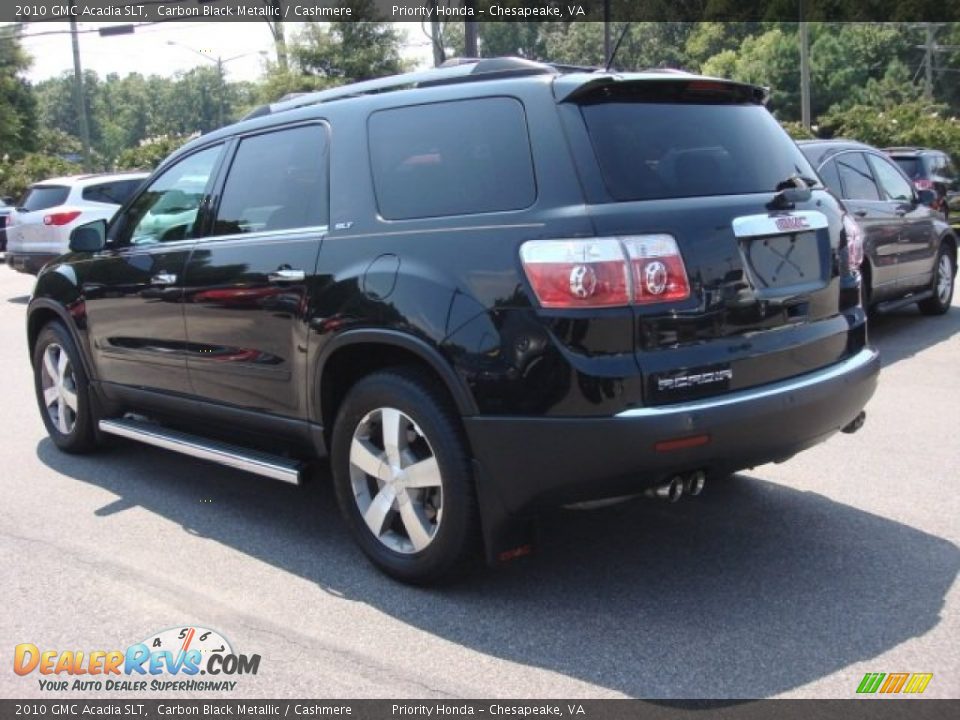 2010 GMC Acadia SLT Carbon Black Metallic / Cashmere Photo #4