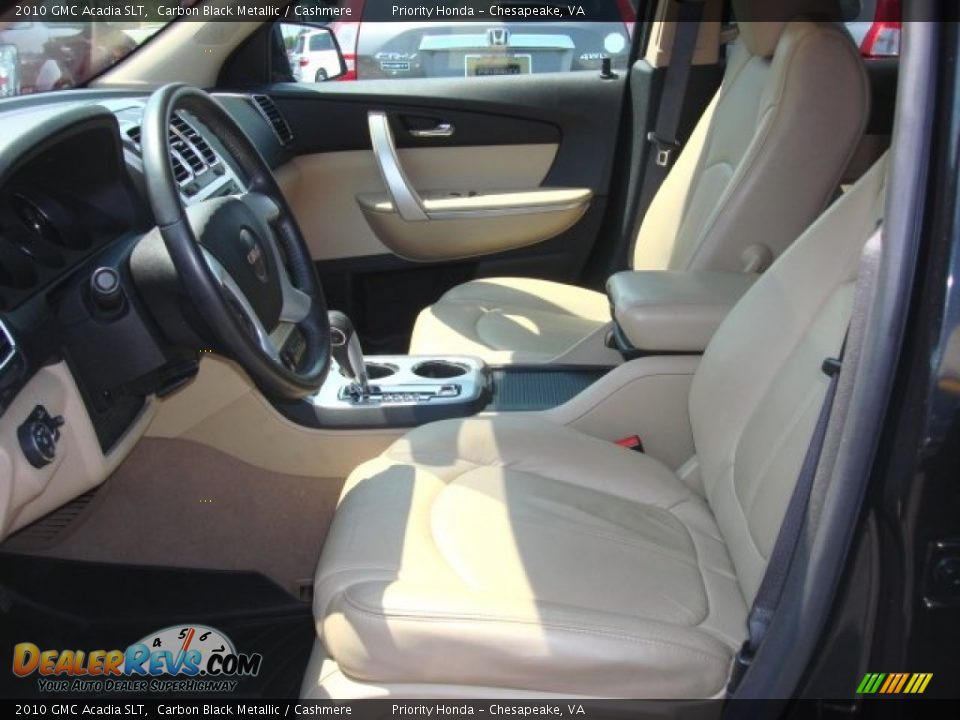 2010 GMC Acadia SLT Carbon Black Metallic / Cashmere Photo #8