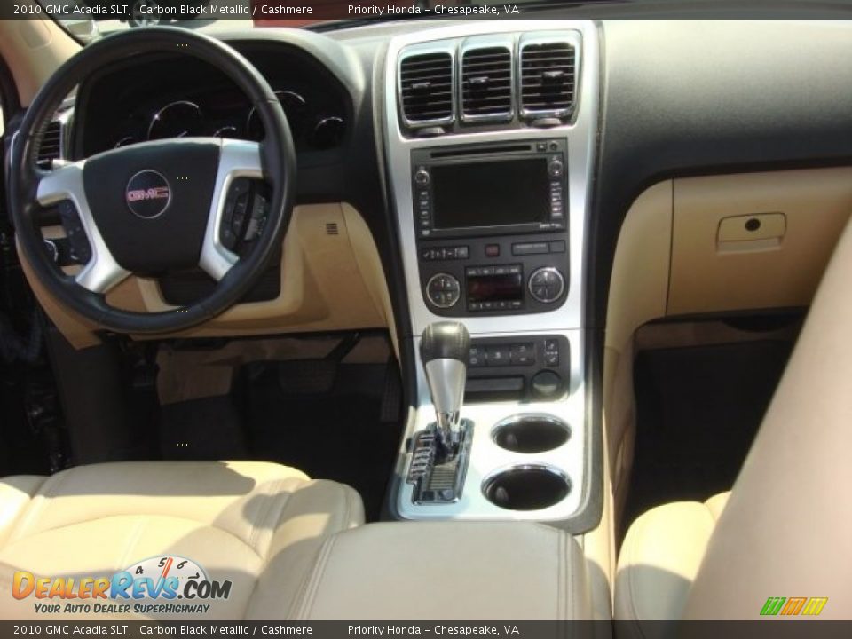 2010 GMC Acadia SLT Carbon Black Metallic / Cashmere Photo #16