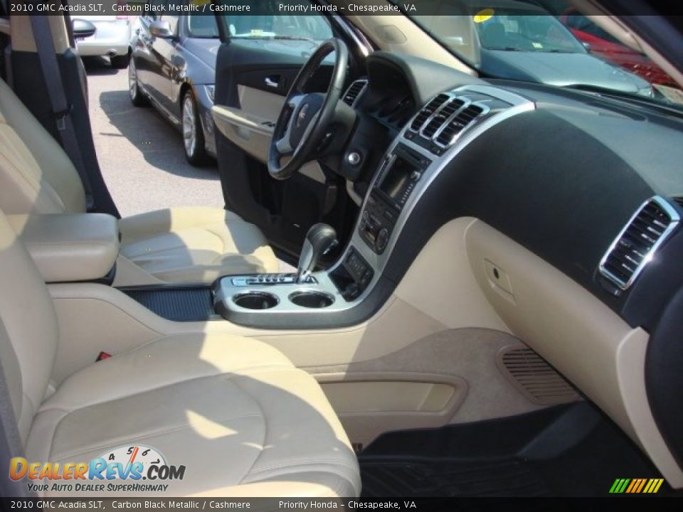 2010 GMC Acadia SLT Carbon Black Metallic / Cashmere Photo #17
