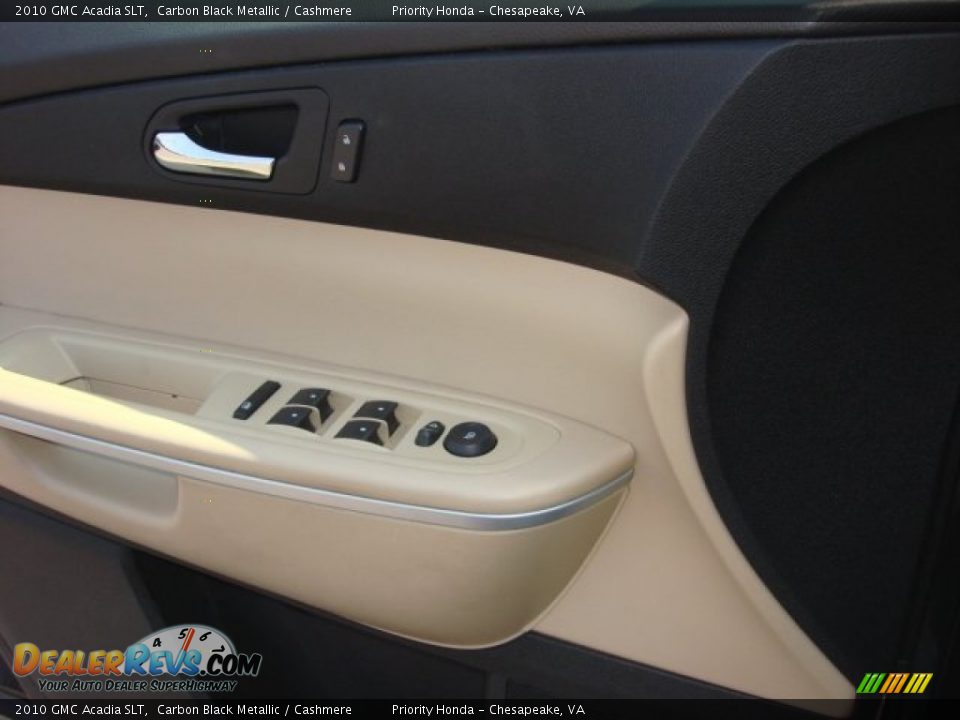 2010 GMC Acadia SLT Carbon Black Metallic / Cashmere Photo #18
