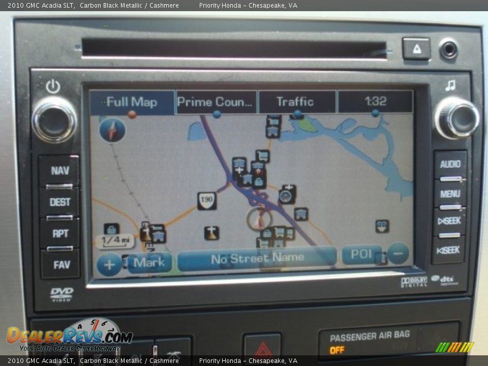 2010 GMC Acadia SLT Carbon Black Metallic / Cashmere Photo #20