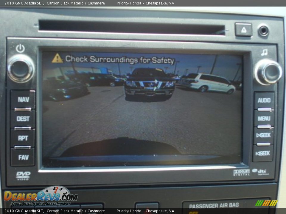 2010 GMC Acadia SLT Carbon Black Metallic / Cashmere Photo #21