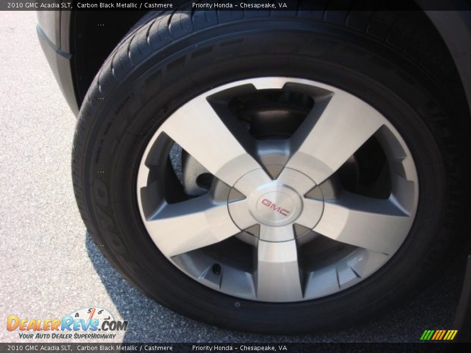 2010 GMC Acadia SLT Carbon Black Metallic / Cashmere Photo #28