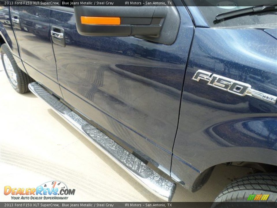 2013 Ford F150 XLT SuperCrew Blue Jeans Metallic / Steel Gray Photo #9