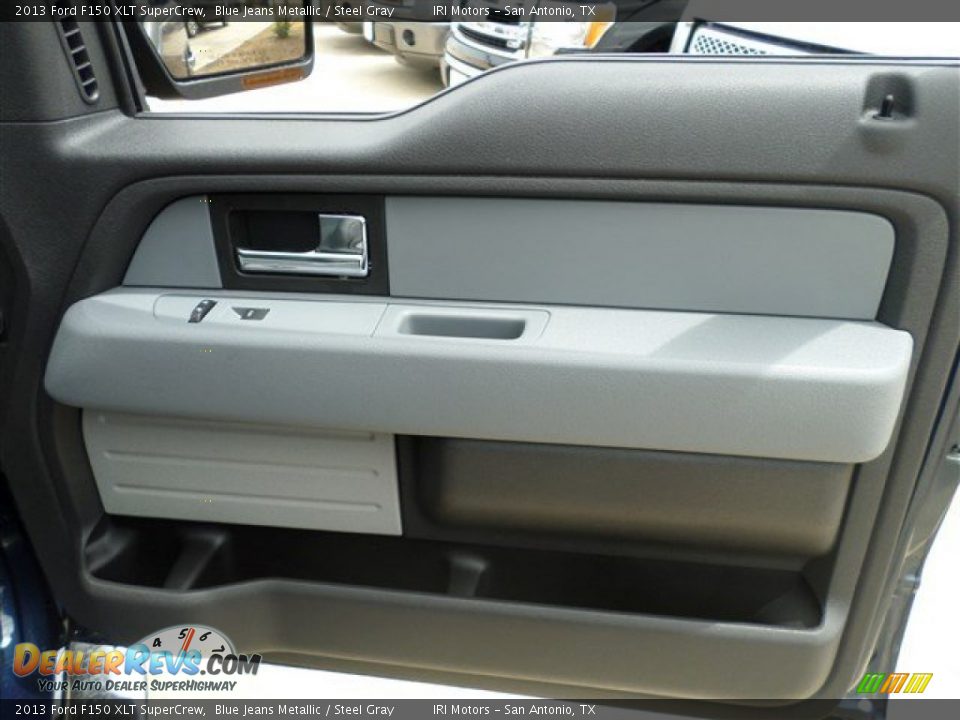 2013 Ford F150 XLT SuperCrew Blue Jeans Metallic / Steel Gray Photo #10