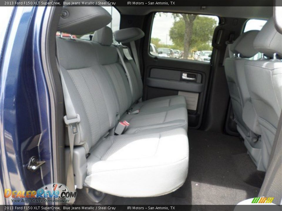 2013 Ford F150 XLT SuperCrew Blue Jeans Metallic / Steel Gray Photo #12
