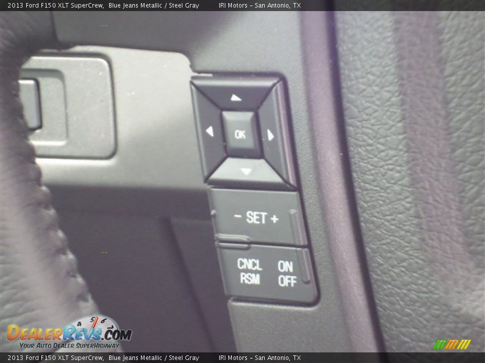 2013 Ford F150 XLT SuperCrew Blue Jeans Metallic / Steel Gray Photo #15