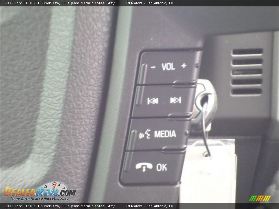2013 Ford F150 XLT SuperCrew Blue Jeans Metallic / Steel Gray Photo #16